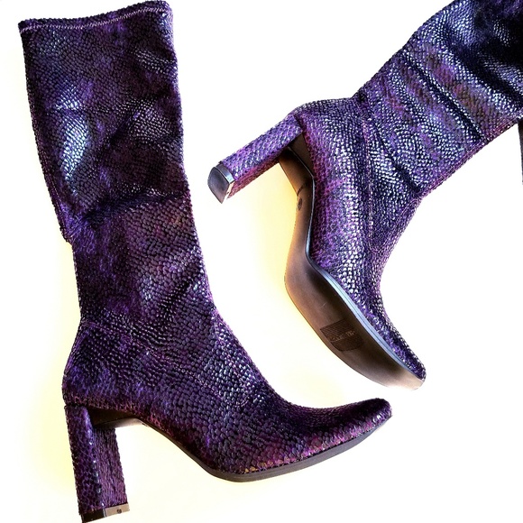 Chinese Laundry Boot 6M Purple Gray Glamorous - Picture 2 of 8